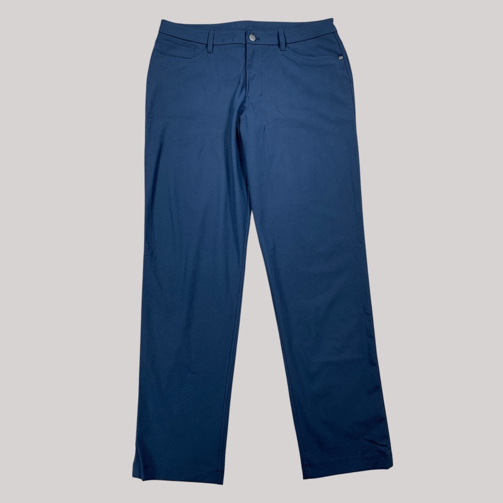 Lululemon ABC Pant Classic Mens 33x30 True Navy Warpstreme Performance 5-Pocket